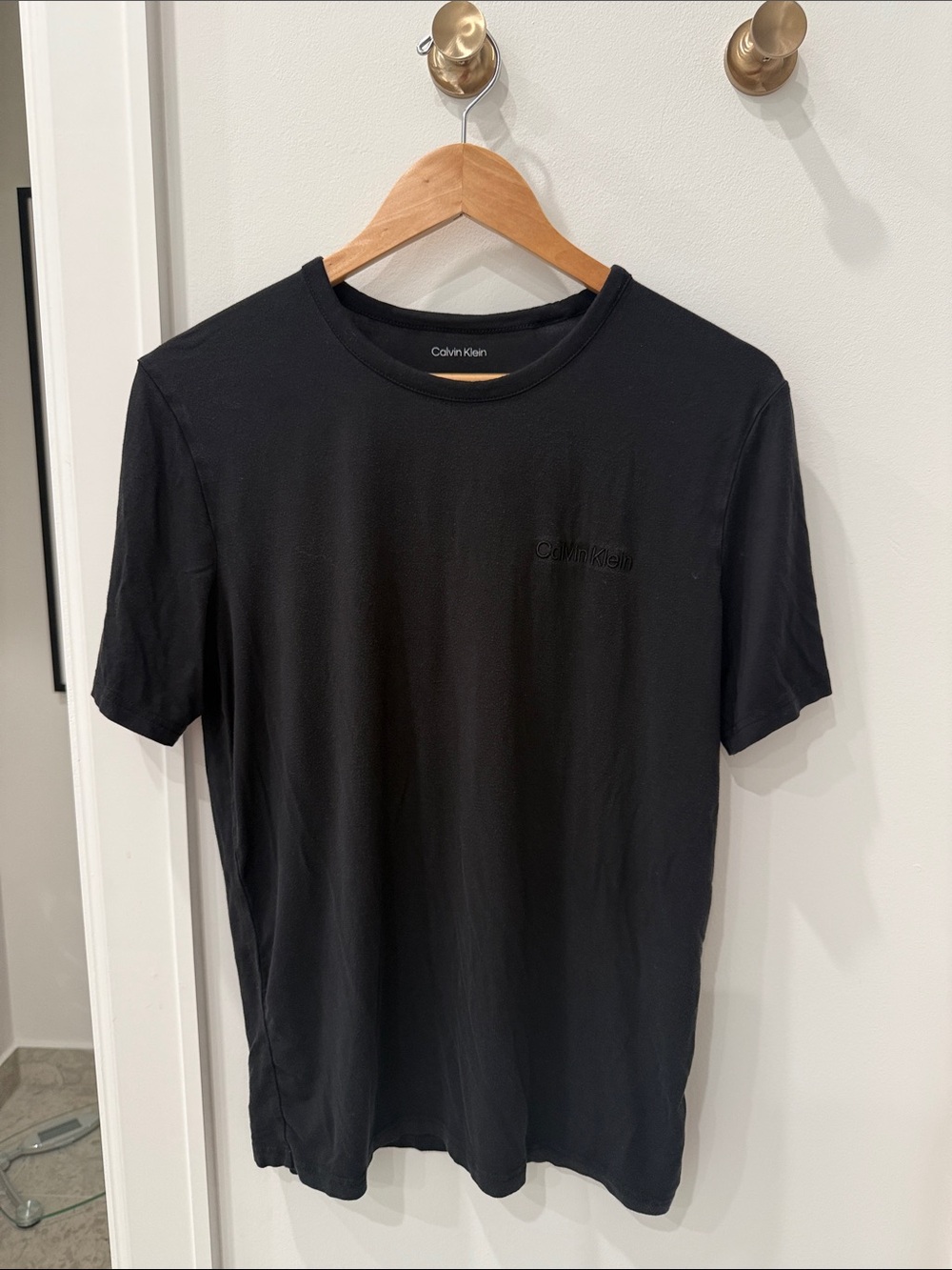 4 count - Calvin Klein Men’s Black Short Sleeve Crew Tee